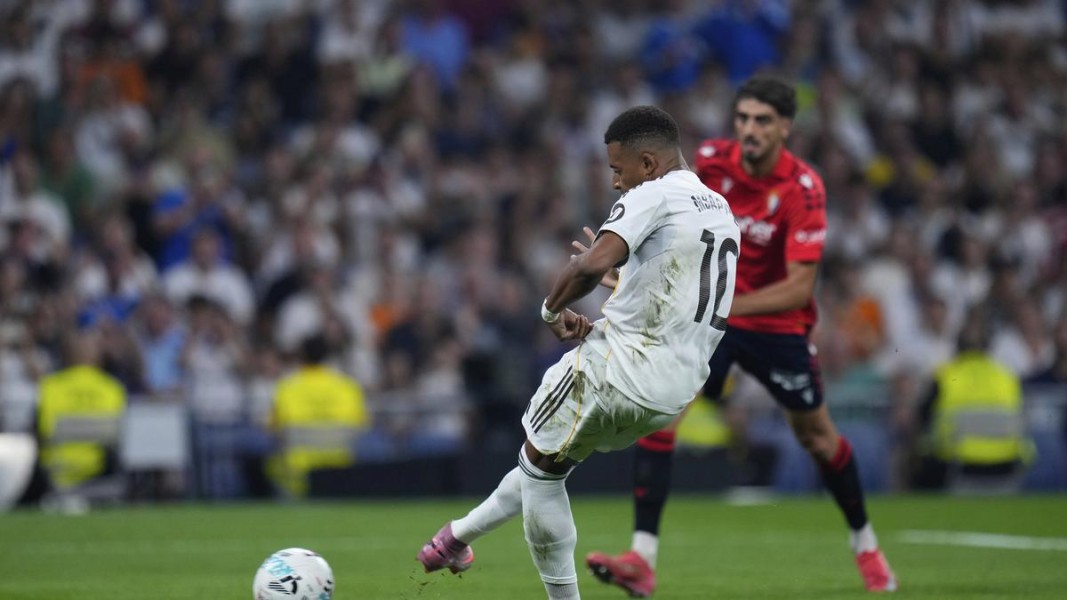 Liga Soanyol : Gol Penalti Mbappe Bawa Madrid Menang Tipis atas Osasuna