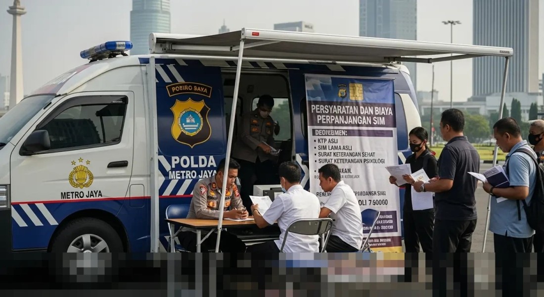 Layanan SIM Keliling Jakarta Selasa Hadir di Lima Titik Strategis Kota