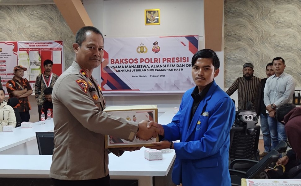 Polres Bener Meriah Salurkan Puluhan Paket Sembako untuk Sambut Ramadan