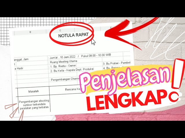Contoh Notulen Rapat yang Tepat hingga Tips Menulisnya