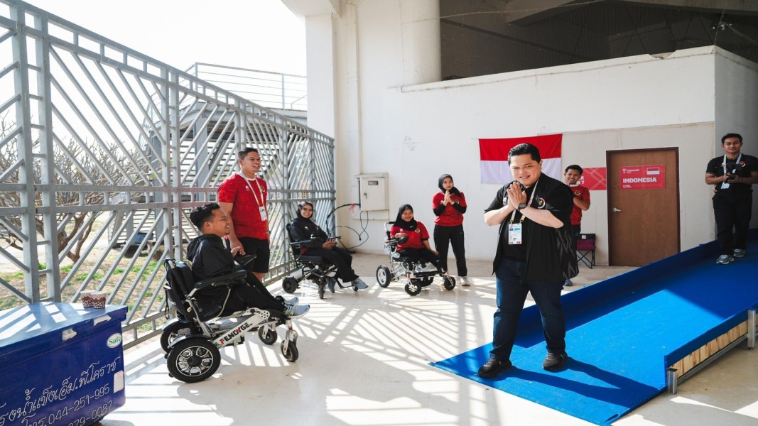Menpora Erick Thohir Semangati Tim Boccia Indonesia di APG 2025 Thailand