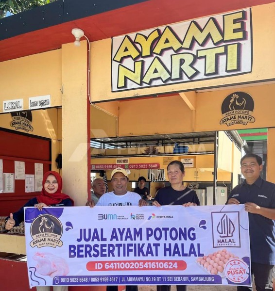 Pertamina Fasilitasi Sertifikasi Halal Rumah Potong Unggas Lintang Chicken Untuk Meningkatkan Kepercayaan Masyarakat Terhadap Produk Unggas