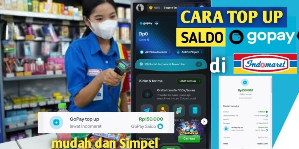 Cara Top Up GoPay di Indomaret dan Biaya Terbarunya 2026