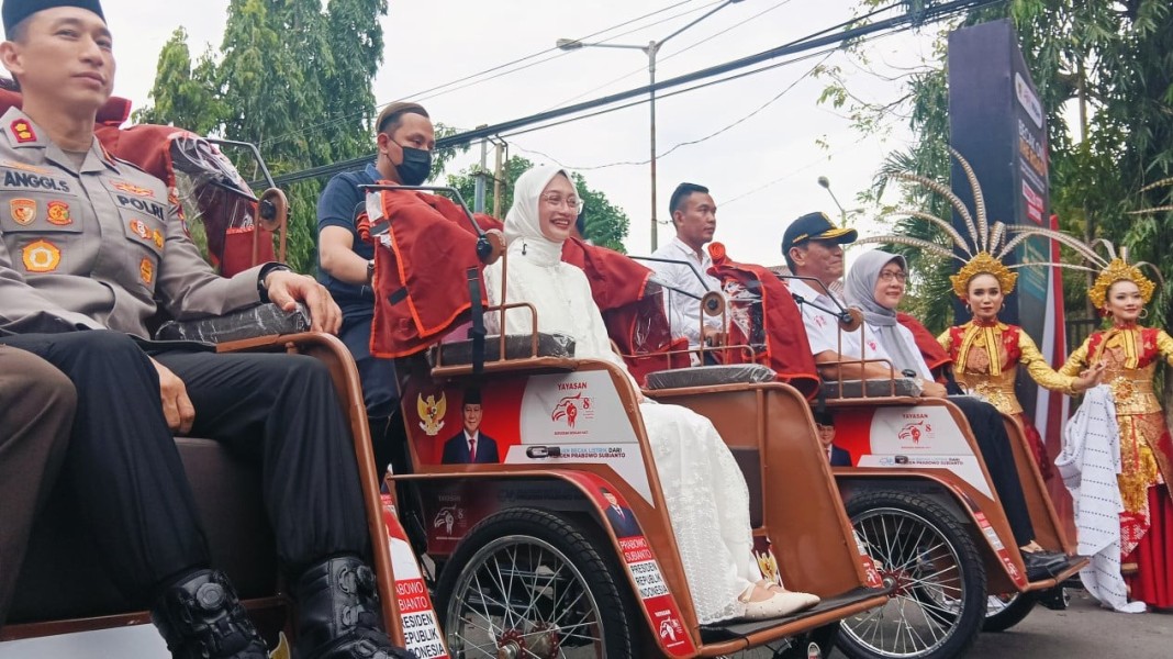 Presiden Prabowo Berikan Becak Listrik Guna Modernisasi Transportasi Ramah Lingkungan Kediri