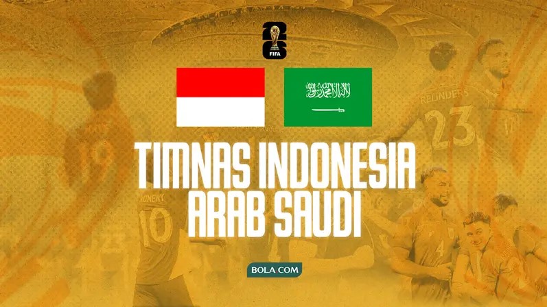 Cek Jadwal Lengkap Timnas Indonesia Lawan Arab Saudi di Kualifikasi