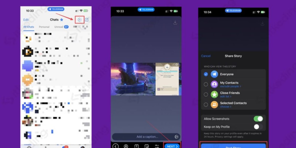Cara Bikin Story Di Telegram via Android dan iPhone