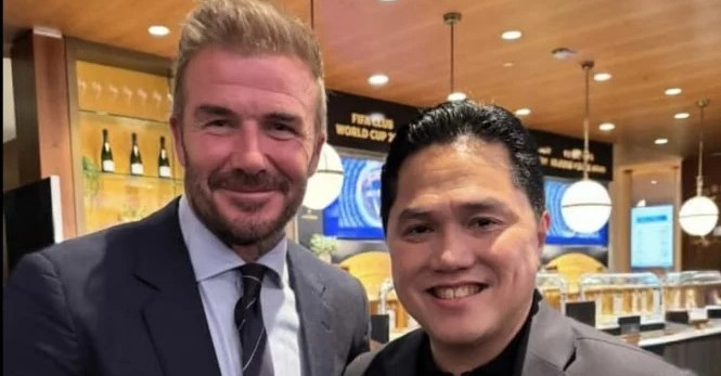 David Beckham Temui Erick Thohir Jelang Laga Penting Timnas Indonesia
