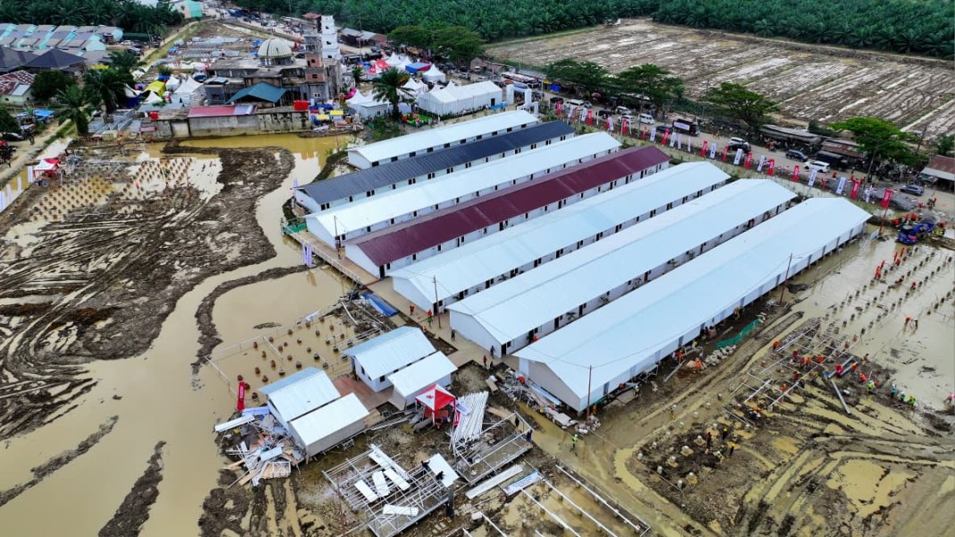 PLN Gratiskan Listrik di Huntara Danantara untuk Pemulihan Korban Banjir Aceh