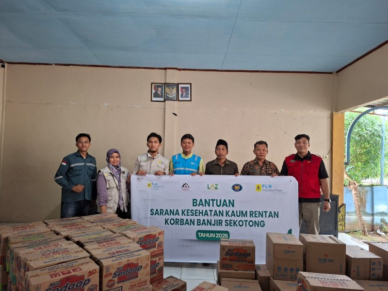 PLN IP UBP Jeranjang Menguatkan Sinergi Kemanusiaan Melalui Bantuan Untuk Warga Sekotong Pasca Banjir