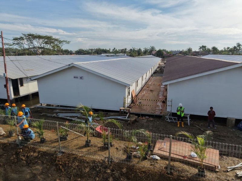 Huntara Waskita Tuntas Dalam 6 Hari, Pemulihan Aceh Tamiang Dipercepat