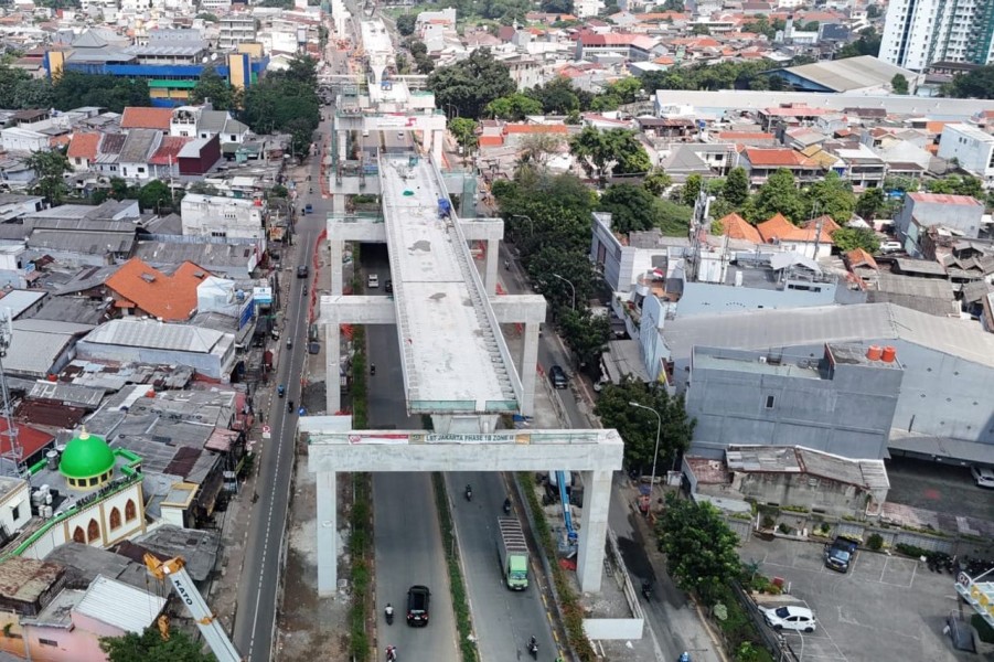 Waskita Karya Percepat Progres LRT Jakarta Fase 1B Capai 67 persen