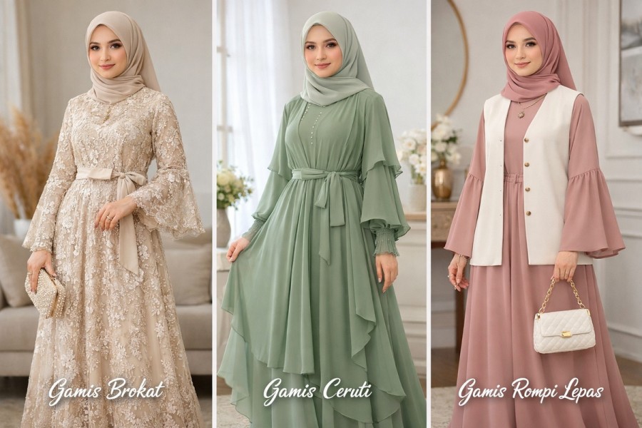 Inspirasi Gamis Wanita Terbaru Ramadan 2026 Simpel Elegan Nyaman Berkualitas