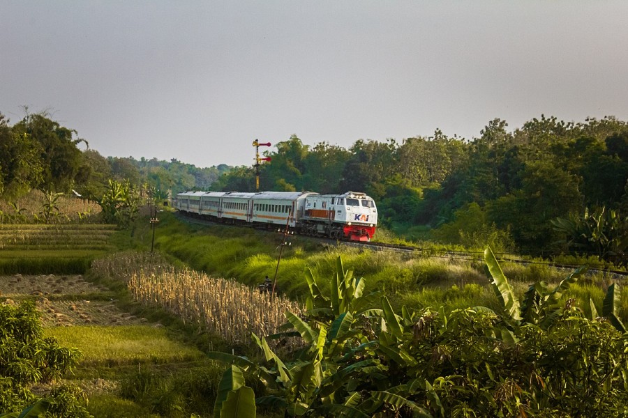 Kereta Api Daop 7 Madiun Sajikan Pemandangan Alam yang Menawan untuk Penumpang