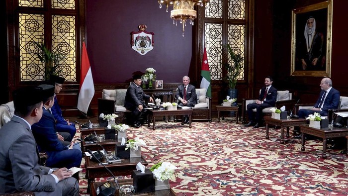 Presiden Prabowo Bertemu Raja Abdullah II Bahas Situasi Palestina Gaza