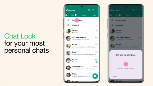 Cara Kunci Grup WhatsApp Pakai Chat Lock