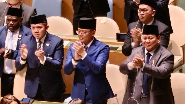 Prabowo Subianto Hadiri KTT PBB Palestina Bersama Menlu-Seskab