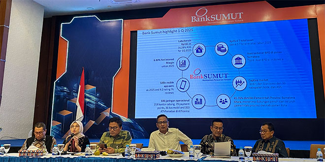 Perbankan Sumut Stabil, Kredit Produktif Naik