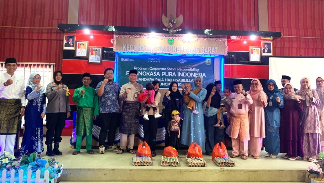 PT Angkasa Pura Indonesia Salurkan CSR untuk Atasi Stunting dan Kemiskinan Ekstrem di Tanjungpinang