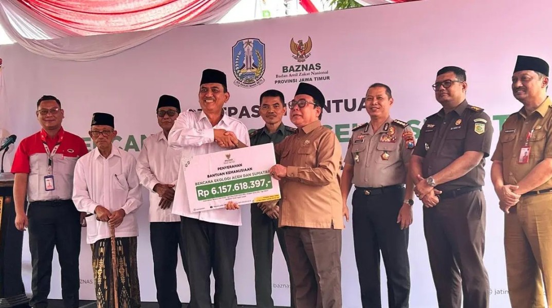 BAZNAS Jatim Kirim Bantuan Besar Korban Bencana Sumatera Rp6,1 Miliar