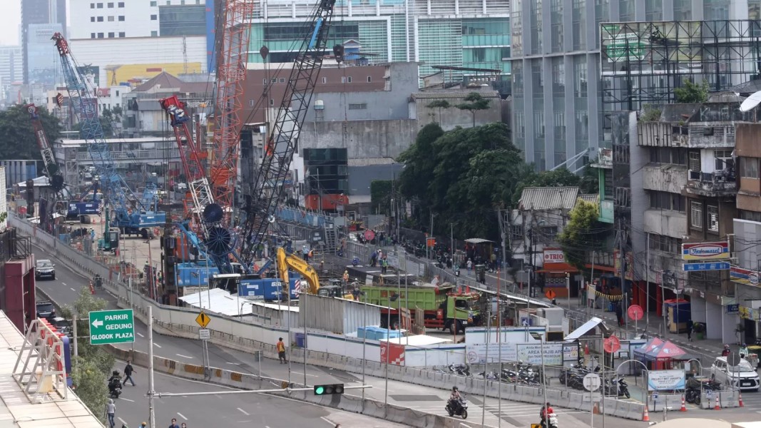 Progres Konstruksi MRT Jakarta Fase Dua Capai Lima Puluh Persen