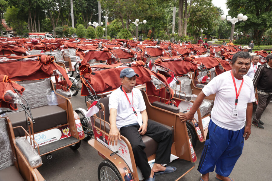 Becak Listrik Bantuan Prabowo Akan Difungsikan Sebagai Transportasi Wisata Surabaya