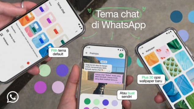 WhatsApp Kini Hadirkan Bubble Chat Warna Warni