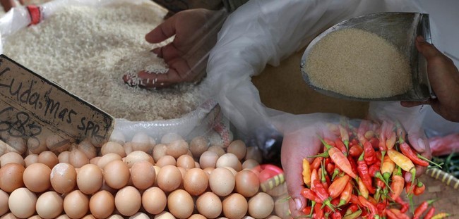 Harga Pangan 13 Maret 2026 Naik, Beras, Cabai, dan Telur Kompak Melonjak