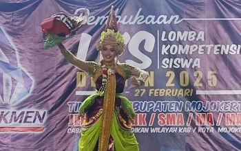 Kepala Dinas Pendidikan Mojokerto Paparkan 7 Gagasan saat Membuka LKS Dikmen 2025