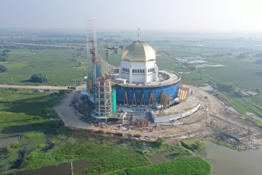 Hampir Rampung, Medan Islamic Centre Garapan Waskita Karya Mulai Digunakan untuk Shalat Jumat