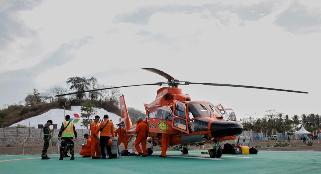 Helikopter Basarnas Siap Evakuasi Medis di Mandalika