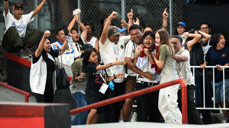Basral Graito Hutomo Sukses Cetak Emas untuk Indonesia di Cabor Skateboard SEA Games