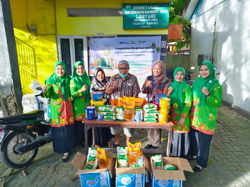 PT Pegadaian Cabang Jeneponto Salurkan Bantuan Paket Sembako untuk Bank Sampah Berbhineka dan Pusakana, Dukung Kebersihan Lingkungan dan Pemberdayaan Masyarakat