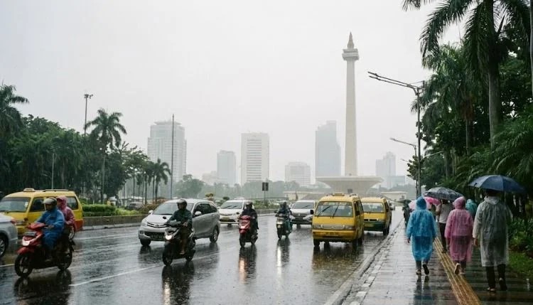 Prakiraan Cuaca Jakarta Jumat 20 Februari 2026 Diprediksi Hujan Merata