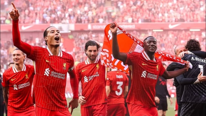 Liverpool Tidak Pernah Menang Setelah Menjadi Juara Liga Inggris 2024 2025, Kini Terus Berbagi Poin