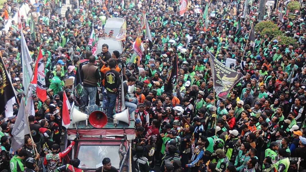 Demo Ojol Serentak di Seluruh Indonesia Tuntut Aplikator Patuhi Regulasi, Offbid Massal Sebagai Bentuk Protes