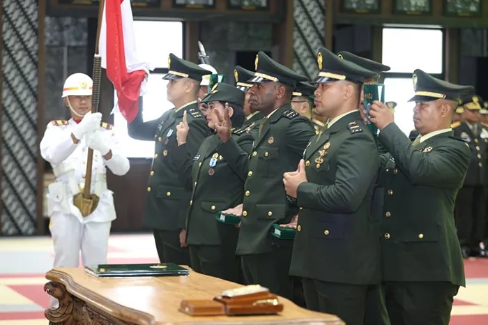 TNI AD Resmi Melantik 20 Atlet Jalur Perwira Khusus Nasional