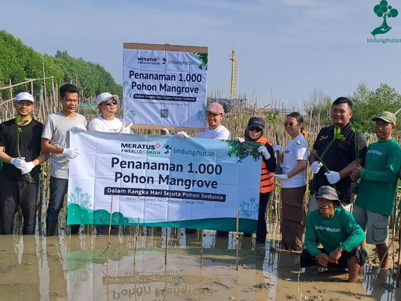 PTPP Tanam 1.000 Mangrove di Pesisir Tambakrejo untuk Cegah Abrasi dan Dukung Keberlanjutan