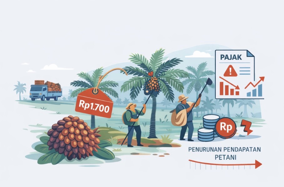Pajak Sawit Rp1.700 Per Pohon Picu Tekanan Petani Rakyat