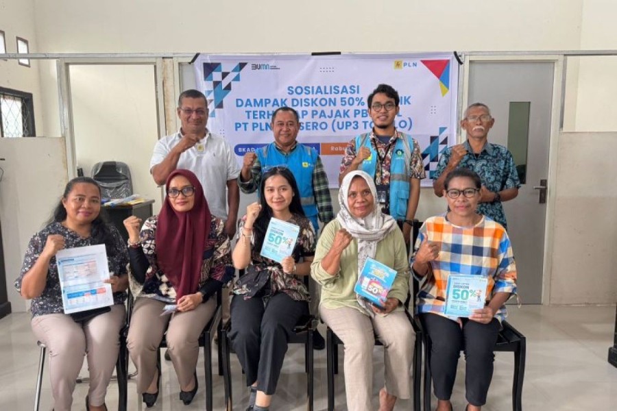 PLN UP3 Tobelo Sosialisasikan Dampak Diskon 50 Persen Listrik kepada Pemda Halmahera Utara