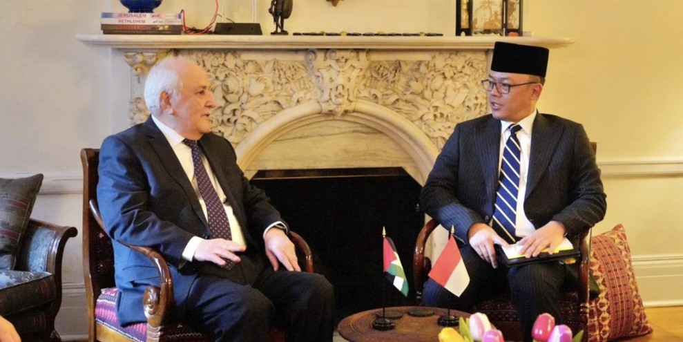 Menlu Bertemu Sekjen PBB Bahas Perdamaian Palestina Global