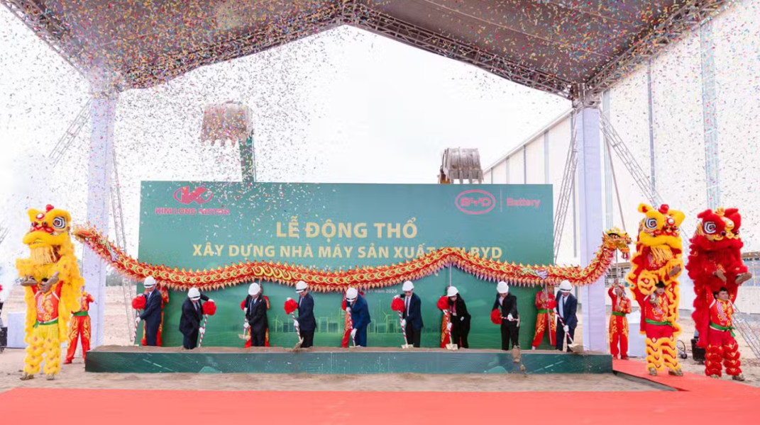 BYD Resmikan Pembangunan Pabrik Baterai Kendaraan Listrik di Vietnam