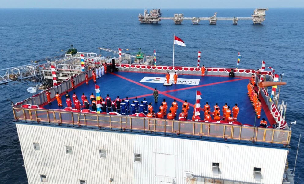 Perayaan Hari Kemerdekaan Republik Indonesia dan Pelepasan FSO Arco Ardjuna di Laut Jawa di Laksanakan oleh PHE ONWJ