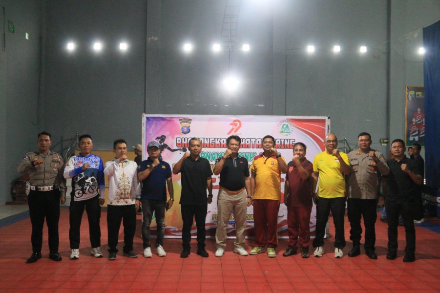 Turnamen Tenis Meja HUT Bhayangkara ke 79 Resmi Dibuka, Bupati Seruyan Dorong Pengembangan Olahraga Daerah