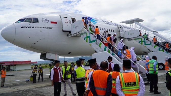 Penerbangan Haji Garuda Raih Rekor Ketepatan Waktu