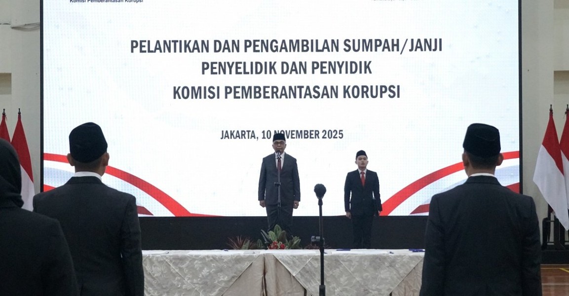 Penguatan KPK, Ketua Lantik10 Penyelidik dan 13 Penyidik Baru Profesional