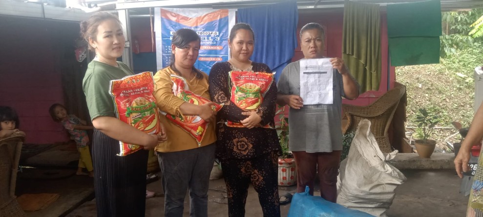 PPL-MB Distribusikan 357 Kampil Beras untuk Warga Terdampak Debu Tambang Batubara di Merapi Timur