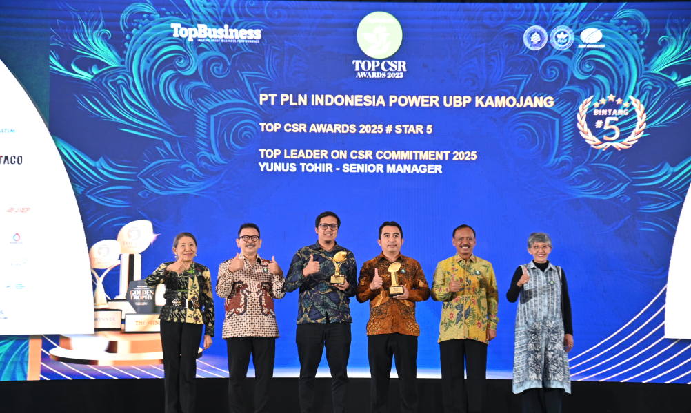 KEMBALI MENOREHKAN PRESTASI, PT PLN INDONESIA POWER UBP KAMOJANG RAIH PENGHARGAAN DALAM TOP CSR AWARDS 2025