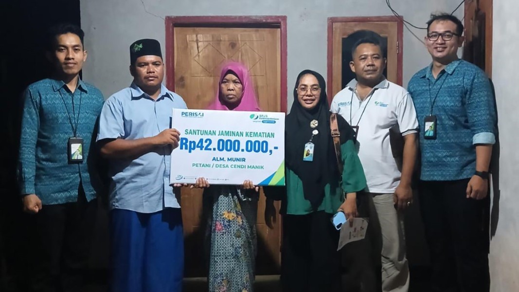 BPJS Ketenagakerjaan Berikan Santunan JKM Bagi Petani NTB