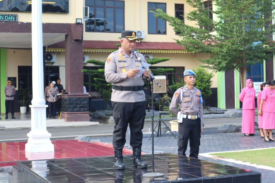 Kapolres Batu Bara Pimpin Latihan Pengendalian Massa Menjelang May Day