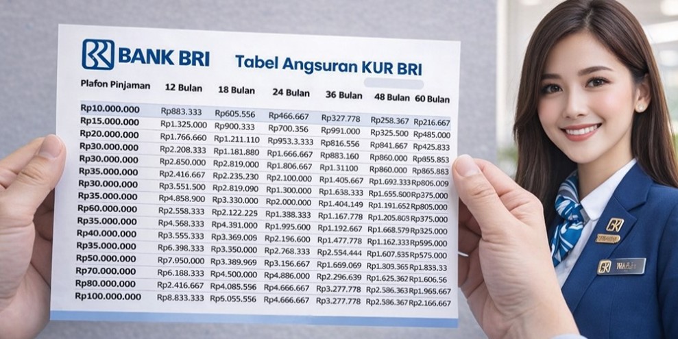 KUR BRI 2026 Online BRImo Tabel Angsuran Lengkap Mudah Cair
